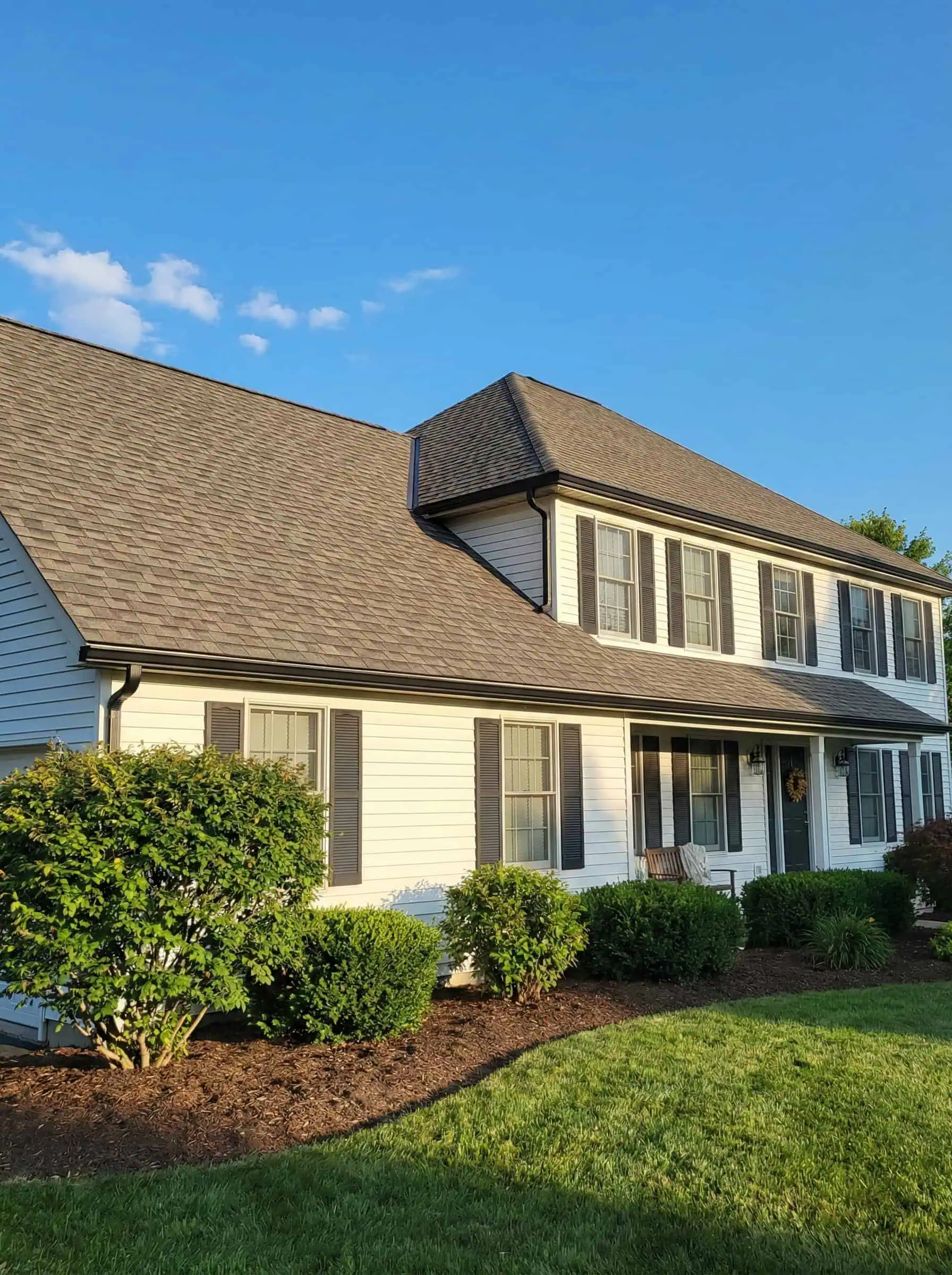 Owens Corning Platinum Preferred 50-year warranty registration document for a completed DreamHome roof replacement