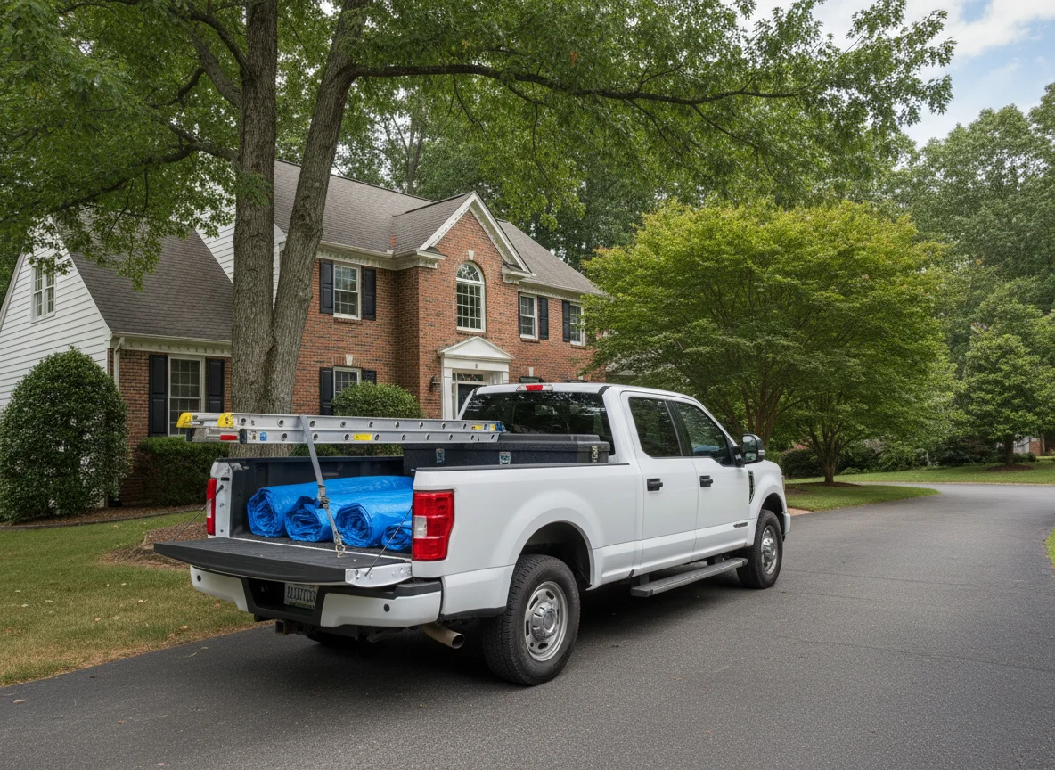 DreamHome service truck arriving at a Northern Virginia home for same-day emergency response